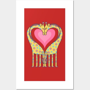 Love giraffes Posters and Art